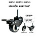 Bánh Xe Đen Đầu Vít Xoay 360 Có Khóa, Hàng Chất Lượng ANKAN, Lắp Xe Đẩy Hàng, Tủ, Bàn Ghế