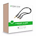 Cáp chia 2 cổng Audio 3.5mm 1 đầu đực ra 2 đầu cái 20cm UGREEN AV123 10532 - Hàng Chính Hãng