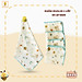 Khăn sữa cho bé Babiboo khăn xô sữa vải muslin lớp mềm mịn, an toàn cho da 26cmx 26cm (set / 5 khăn ) BK09