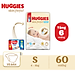 Combo 3 gói Tã/bỉm dán sơ sinh Huggies Skin Perfect S 54+6 miếng với 2 vùng thấm giảm kích ứng da