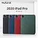 Bao da chính hãng Mutural cao cấp cho iPad Pro 12.9 2020 có khay đựng bút - Xanh đen