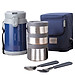 Bộ Hộp Cơm Giữ Nhiệt Lock&Lock Easy Carry 2L LHC8039 Có Túi (1 Hộp 720ml, 2 Hộp 420ml Kèm 1 Bộ Muỗng Và Nĩa)