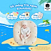 Gối chống trào ngược cho bé Rototo bebe cao cấp khắc phục tình trạng trào ngược dạ dày trẻ sơ sinh hiệu quả - Loại Cotton lụa mẫu mới nhất