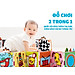 Sách Vải ZicZac Đa Tương Tác Kiêm Đồ Chơi Quây Cũi Kích Thích Thị Giác Cho Trẻ Sơ Sinh - Lalala Baby