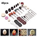 Bộ phụ kiện 40 pcs cho máy khoan mài mini cầm tay đánh bóng resin