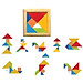 Đồ chơi trí uẩn 7 mảnh, Tangram đôi, đơn - Đồ chơi gỗ Winwintoys