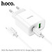 Bộ Sạc Nhanh Dành Cho Hoco. C80A Plus PD20W + QC3.0 Type-C To IP Dây Dài 1m Hàng Chính Hãng