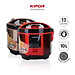 Nồi cơm điện KIPOR KP-N1512 - 1.2L - Lớp chống dính TEFLON 5 lớp lòng nồi dầy 3mm nặng 690G toả nhiệt đều cho 2-3 người ăn - Hàng chính hãng