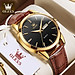 Đồng Hồ Nam Chính Hãng OLEVS, Tặng Hộp Đựng Chính Hãng, Size Mặt 39mm, Mặt Kính Chống Trầy Xước, Chống Nước 3ATM Tốt, Đồng Hồ Nam Dây Da Kiểu Dáng Sang Trọng, Nam Tính, Bảo Hành 12 Tháng