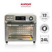 Nồi chiên không dầu KIPOR KP-AF655 - 24L - Lò nướng 2 mặt trên dưới RAPID AIR đối lưu toả nhiệt đều - Thân nồi inox 304 - Hàng chính hãng
