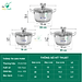Bộ nồi inox đáy từ Fivestar 3 món nắp kính 3 đáy sandwich dùng được mọi bếp , tặng 1 vá canh
