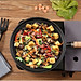 Chảo Gang Tròn Chống Dính Size 20-26Cm Cán Gỗ Chống Bỏng Đổ Bánh Xèo Chiên Trứng Dùng Cho Mọi Loại Bếp