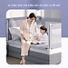 Thanh chắn giường cho bé cao cấp KidAndMom BR02 cao tới 105cm, hạ được 1 góc, thiết kế chống kẹt, chống vấp ngã, 24 nắc điều chỉnh mẫu mới nhất trượt lên xuống (Giá 1 thanh)