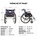 Xe lăn đa năng có bô vệ sinh, có thắng NIKITA S213-5 dành cho người khuyết tật, bệnh nhân, người già 2024