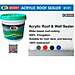 Keo chống thấm, chống dột mái nhà, tường nhà, boong tàu, ban công... Bosny Acrylic Roof Sealer B101- Nhập khẩu Thái Lan (Tặng kèm cọ quét)-Màu trắng