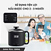 Nồi lẩu điện mini đa năng Lê Bên Làng LBEC0808S dung tích 1500ml - Hàng chính hãng