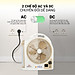 Quạt sạc tích điện Honjianda FL 223 - tích hợp đèn LED & cổng USB - Hàng chính hãng