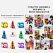Đồ chơi xếp hình nam châm ánh sáng cầu vồng Mideer Colorful Magnetic Tiles cho bé từ 3 tuổi trở lên