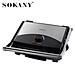 Máy kẹp nướng bánh mì ép bánh sandwich SOKANY SK-210 rán trứng, nướng thịt CHỐNG DÍNH đa năng - HÀNG CHÍNH HÃNG - DELIYA