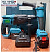 Bộ Combo 2 Máy Gồm Máy Khoan Đục Bê Tông Và Máy Cắt, Máy Mài Cầm Tay Dùng Pin 15 Cell 199V Lõi Đồng - Động Cơ Không Than (Bảo Hành 1 Năm)