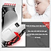 Tông Đơ Cắt Tóc Cao Cấp KEMEI 809C Loại Có Dây, Công Suất 12W, Máy Hớt Tóc Gia Đình Salon Chuyên Nghiệp, Lưỡi Cắt Titatium, Động Cơ Hạn Chế Tiếng Ồn - HÀNG CHÍNH HÃNG