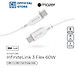 Dây Sạc MAZER Infinite.LINK 3 PD 60W USB-C to USB-C 2M cable (Flex, Silicone) Hàng Chính Hãng