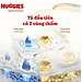 Tã quần Huggies Skin Perfect Super Jumbo M70+6 với 2 vùng thấm giảm kích ứng da