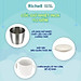 Cốc inox 2 lớp có tay cầm TLI Richell Nhật Bản | Baby