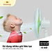 Quạt Tích Điện AC&DC Honjianda HJD-FL316 Có Đèn LED - Hàng Chính Hãng