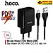 Bộ sạc Hoco C72Q, hỗ trợ sạc nhanh 3A, PD 18W, tương thích với nhiều thiết bị điện thoại