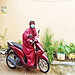Áo Mưa Bít Dù Trơn, Áo Mưa Kín Người Vải Dù Siêu Dày 1M4, Chống Thấm Hiệu Quả, Phù Hợp Nam Và Nữ, Có Túi Đựng, Có Lựa Chọn Màu Sắc