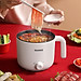 Nồi Lẩu Điện Mini 2 Mức Nhiệt - Ca Nấu Mì Điện Đa Năng DAMAS DK-8012 (1.2 Lít) - Hàng Chính Hãng