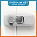 Khóa Tủ An Toàn Cho Bé Xoay 360 Độ, Khóa Tủ Lạnh, Bếp, Hộc Bàn Chống Kẹt - Chính Hãng NAVIVU