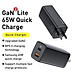 Củ Sạc Siêu Nhanh, Nhỏ Gọn Baseus GaN2 Lite Quick Charger 65W ( Type-C + USB Port) - Hàng Chính Hãng