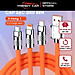 Dây Cáp Sạc Nhanh 3 Trong 1, Siê Bền, Siêu Nhanh Cổng Micro USB Type C Bằng Silicone