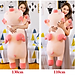 Thú nhồi bông heo cánh tiên trái tim so cute - Size từ 75cm đến 110cm - Quà tặng gấu bông heo goodnight lim dim dễ thương - Gối ôm mềm mịn cho bé.