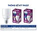 Bóng đèn Philips LED Bright E27 bảo vệ mắt, ánh sáng vàng, ánh sáng trắng (01 bóng)