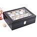 Hộp Đựng Đồng Hồ , Trang Sức 10 ngăn PaKaSa Loại Lớn 20 x 25 x 8 cm - Hàng Chính Hãng