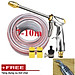 Bộ dây vòi xịt nước rửa xe, tưới cây . tăng áp 3 lần, loại 7m, 10m 206701-2 đầu đồng,cút+ tặng mở chai