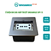 Hộp ổ cắm âm sàn nắp trượt Sinoamigo SFP-1S màu bạc. Thiết kế nắp trượt, chất liệu thép không gỉ chống oxy hóa - Hàng chính hãng