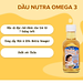 Dầu ăn dặm cho bé - Dầu cá Nutra Omega 3 (HiPP) nhập khẩu Chi Lê - cung cấp DHA & EPA giúp phát triển trí thông minh trẻ nhỏ