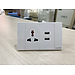 Ổ điện âm tường đa năng có 2 cổng USB sạc nhanh, tải 15A cho nhà ở và văn phòng – Hàng chính hãng