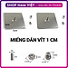 Set 2 Miếng Dán Vít Kim Loại Dán Tường Không Cần Khoan