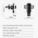 Giá đỡ điện thoại xoay 360 độ  Baseus gắn trên cửa gió điều hòa ô tô, xe hơi  SUYL-D01, Tính năng khóa/ mở tự động , Tự động điều chỉnh kích thước, Hàng nhập khẩu