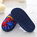 Dép bông cho bé trai đi trong nhà lót lông siêu mềm đế cao su dẻo chống trơn họa tiết siêu nhân spiderman thời trang D46
