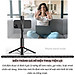 Gậy chụp ảnh selfie 3 chân hiệu HOTCASE WIWU Sharp Film remote bluetooth Xoay 360 độ có đèn flash tích hợp tripod, gập gọn, pin sạc type C, đèn trợ sáng Phụ Kiện - Hàng nhập khẩu