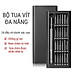 Bộ Tua Vít 24 Đầu Đa Năng Mini Có Hộp Đựng Sửa Chữa Đồ Điện Tử, Điện Thoại, Đồng Hồ, Máy Tính - Hàng chính hãng