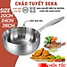 Chảo Tuyết Inox Sâu Lòng SEKA SK6030 Chảo Chống Dính Đúc Nguyên Khối - Hàng Chính Hãng