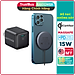 Bộ Sạc Không Dây Mag.Safe Nam Châm Hít 15W RAVPower RP-WC012-WC-B Kèm Củ Sạc Type-C 20W Dành Cho iPhone 14, Cho iPhone 13, iPhone 12 - Hàng Chính Hãng