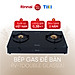 Bếp gas dương Rinnai RV-7Double Glass(A) mặt bếp kính và kiềng bếp men - Hàng chính hãng.